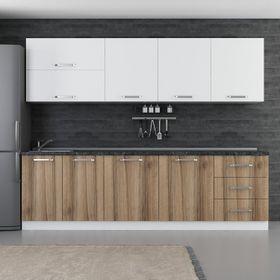 Minar 270-D1 Ege Beyaz Dore 270 cm Mutfak Dolabı