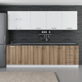 Minar 270-D1 Ege Beyaz Dore 270 cm Mutfak Dolabı