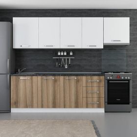 Minar 270-D4 Ege Beyaz Dore 270 cm Mutfak Dolabı