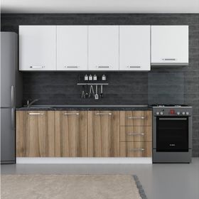 Minar 270-D4 Ege Beyaz Dore 270 cm Mutfak Dolabı