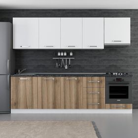 Minar 270-D5 Ege Beyaz Dore 270 cm Mutfak Dolabı
