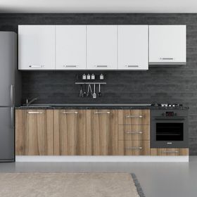 Minar 270-D5 Ege Beyaz Dore 270 cm Mutfak Dolabı