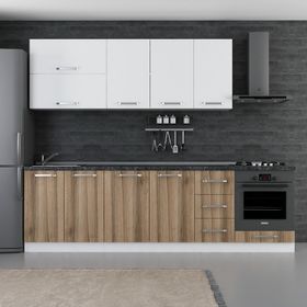Minar 270-D6 Ege Beyaz Dore 270 cm Mutfak Dolabı