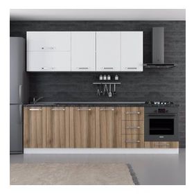 Minar 270-D6 Ege Beyaz Dore 270 cm Mutfak Dolabı