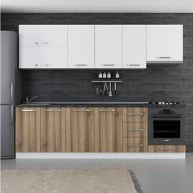 Minar 270-D8 Ege Beyaz Dore 270 cm Mutfak Dolabı