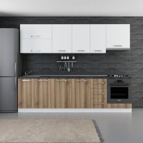 Minar 275-D5 Asya Beyaz Dore 275 cm Mutfak Dolabı