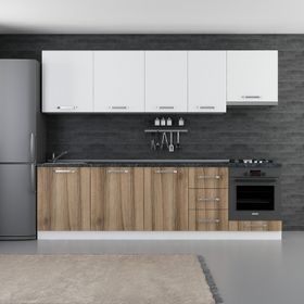 Minar 275-D8 Asya Beyaz Dore 275 cm Mutfak Dolabı