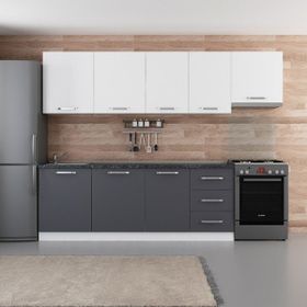 Minar 280-A4 Ece Beyaz Antrasit 280 cm Mutfak Dolabı