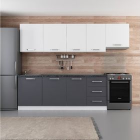 Minar 280-A4 Ece Beyaz Antrasit 280 cm Mutfak Dolabı