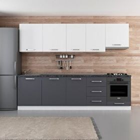 Minar 280-A5 Ece Beyaz Antrasit 280 cm Mutfak Dolabı