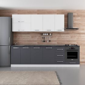 Minar 280-A6 Ece Beyaz Antrasit 280 cm Mutfak Dolabı