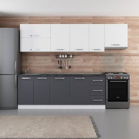 Minar 280-A7 Ece Beyaz Antrasit 280 cm Mutfak Dolabı