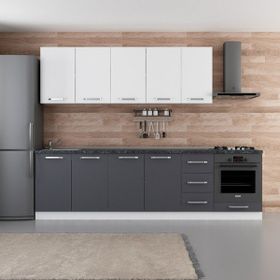 Minar 280-A9 Ece Beyaz Antrasit 280 cm Mutfak Dolabı