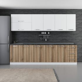 Minar 280-D1 Ezgi Beyaz Dore 280 cm Mutfak Dolabı