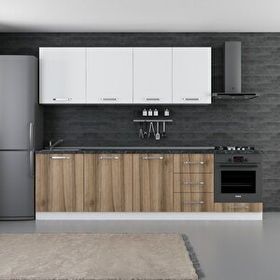 Minar 280-D3 Ezgi Beyaz Dore 280 cm Mutfak Dolabı