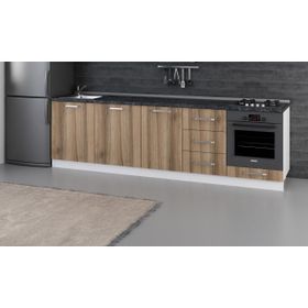 Minar 280-D3 Ezgi Beyaz Dore 280 cm Mutfak Dolabı