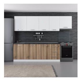 Minar 280-D4 Ezgi Beyaz Dore 280 cm Mutfak Dolabı