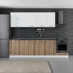 Minar 280-D6 Beyaz Dore Ezgi 280 cm Mutfak Dolabı