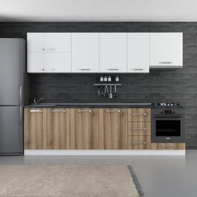 Minar 280-D8 Ezgi Beyaz Dore 280 cm Mutfak Dolabı