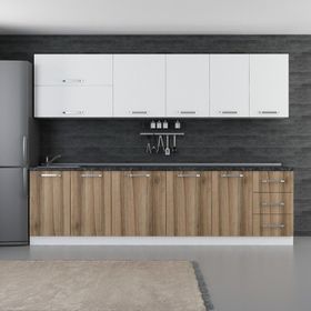 Minar 290-D1 Beyaz Dore 290 cm Alt Mutfak Dolabı