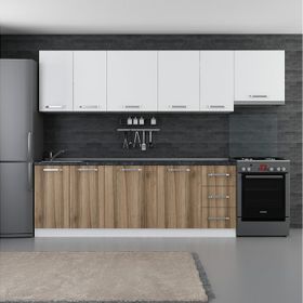 Minar 290-D4 Lotus Beyaz Dore 290 cm Mutfak Dolabı