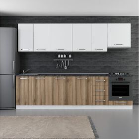 Minar 290-D5 Lotus Beyaz Dore 290 cm Mutfak Dolabı