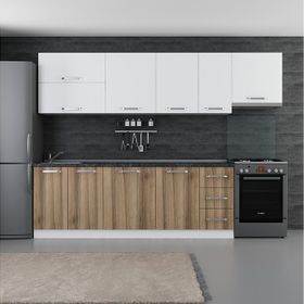 Minar 290-D7 Lotus Beyaz Dore 290 cm Mutfak Dolabı