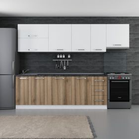 Minar 290-D7 Lotus Beyaz Dore 290 cm Mutfak Dolabı