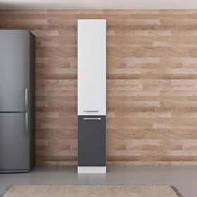 Minar D40 A1 Beyaz Antrasit 40 cm Mutfak Boy Dolabı