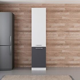 Minar D50 A1 Beyaz Antrasit 50 cm Mutfak Boy Dolabı
