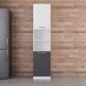 Minar D50 A2 Beyaz Antrasit 50 cm Mutfak Boy Dolabı