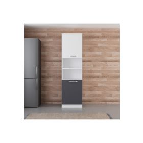 Minar D60 A2 Beyaz Antrasit 60 cm Mutfak Boy Dolabı