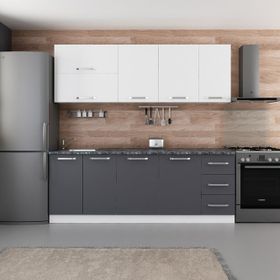 Minar Dolce Beyaz Antrasit 2 220 cm Mutfak Dolabı