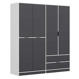 Minar Elina 3 Kapaklı Dore/Antrasit Dolap