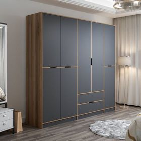 Minar Elina 5 Kapaklı Dore/Antrasit Dolap