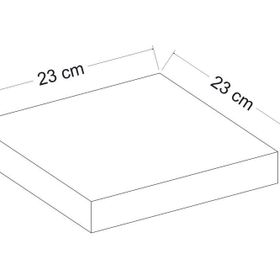 Minar Gizli Raf Tutuculu 23 cm Tekli Duvar Rafı