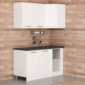 Minar K150-B1 Beyaz 150 cm Köşe Mutfak Dolabı