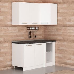 Minar K150-B1 Beyaz 150 cm Köşe Mutfak Dolabı