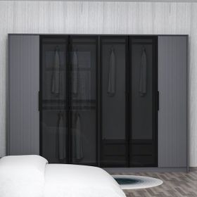 Minar Kale Luxe 6 Kapaklı Antrasit Gardrop