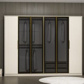 Minar Kale Luxe 6 Kapaklı Kumtaşı Bej Gardrop