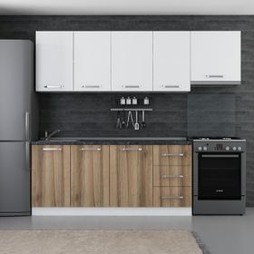 Minar Maison Beyaz Dore 8 245 cm Mutfak Dolabı