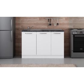 Minar Mobilya 130-B1-Alt Beyaz 130 CM Mutfak Dolabı