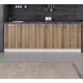 Minar Mobilya 220-D2 Beyaz Dore 220 cm Hazır Mutfak Dolabı