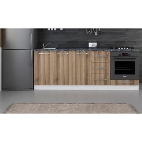 Minar Mobilya 220-D4 Beyaz Dore 220 cm Hazır Mutfak Dolabı