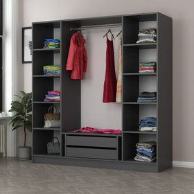 Minar Mobilya 225-D1 Beyaz Dore 225 cm Hazır Mutfak Dolabı