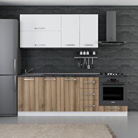 Minar Mobilya 230-D3 Beyaz Dore 230 cm Hazır Mutfak Dolabı