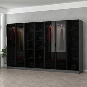 Minar Mobilya 250-A1 Alt Beyaz-Antrasit 250 cm Mutfak Dolabı
