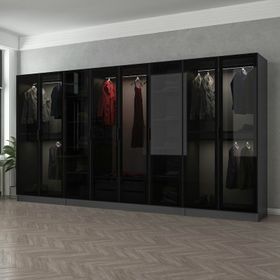 Minar Mobilya 250-D1 Beyaz Dore 250 cm Hazır Mutfak Dolabı