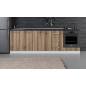 Minar Mobilya 250-D3 Beyaz Dore 250 cm Hazır Mutfak Dolabı