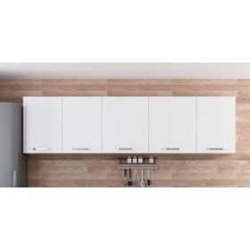Minar Mobilya 270-B2 Beyaz 270cm Hazır Mutfak Dolabı